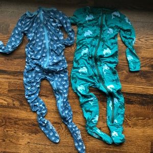 Set of 3T Kickee Pants footies